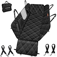 Los mejores  - Looxmeer Funda Asiento Coche Perros- Cubierta Asiento Coche Mascota- Alfombra Asiento Coche Perro con Cinturón de…